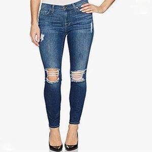 7 for All Mankind Givenevere Distressed Skinny Jeans